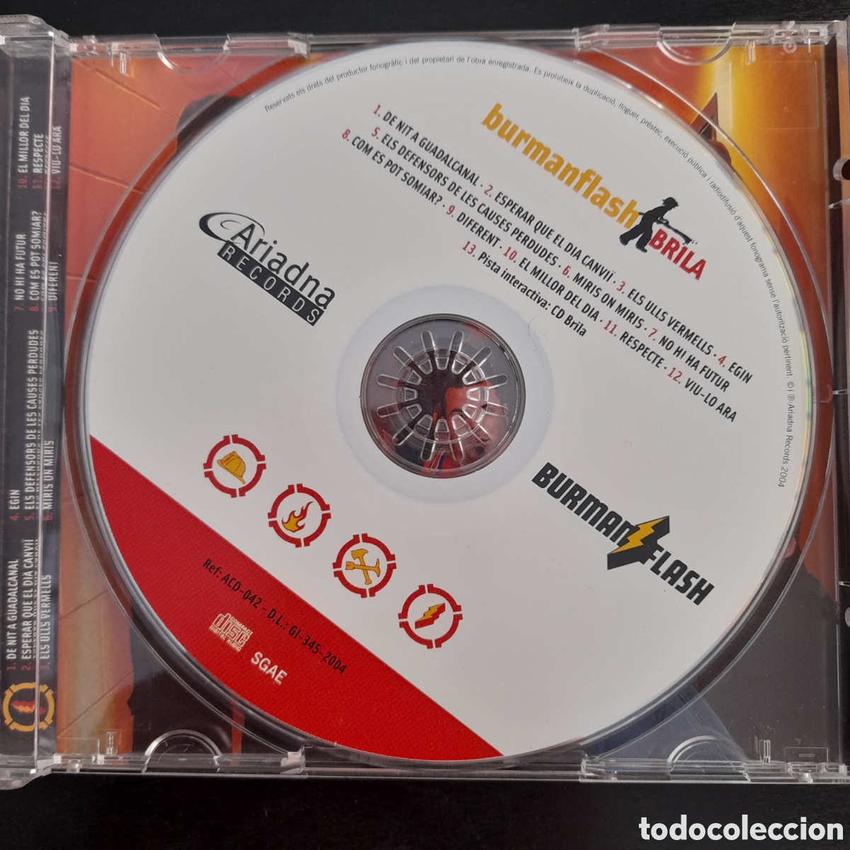 CDs de m&uacute;sica: Burman Flash &ndash; Brila. 2004. CD, Album. - Foto 3