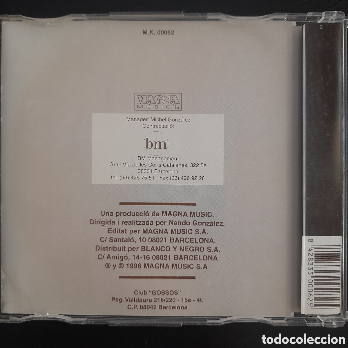 CDs de m&uacute;sica: Gossos &ndash; Aquest Estiu. 1996. CD, Single - Foto 2