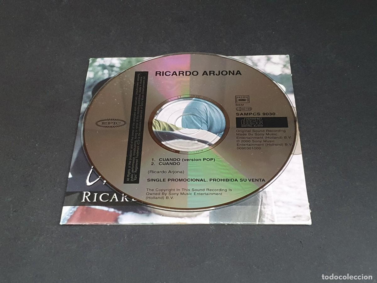 CDs de m&uacute;sica: CD SINGLE - RICARDO ARJONA - CU&Aacute;NDO - 2000 - Foto 2