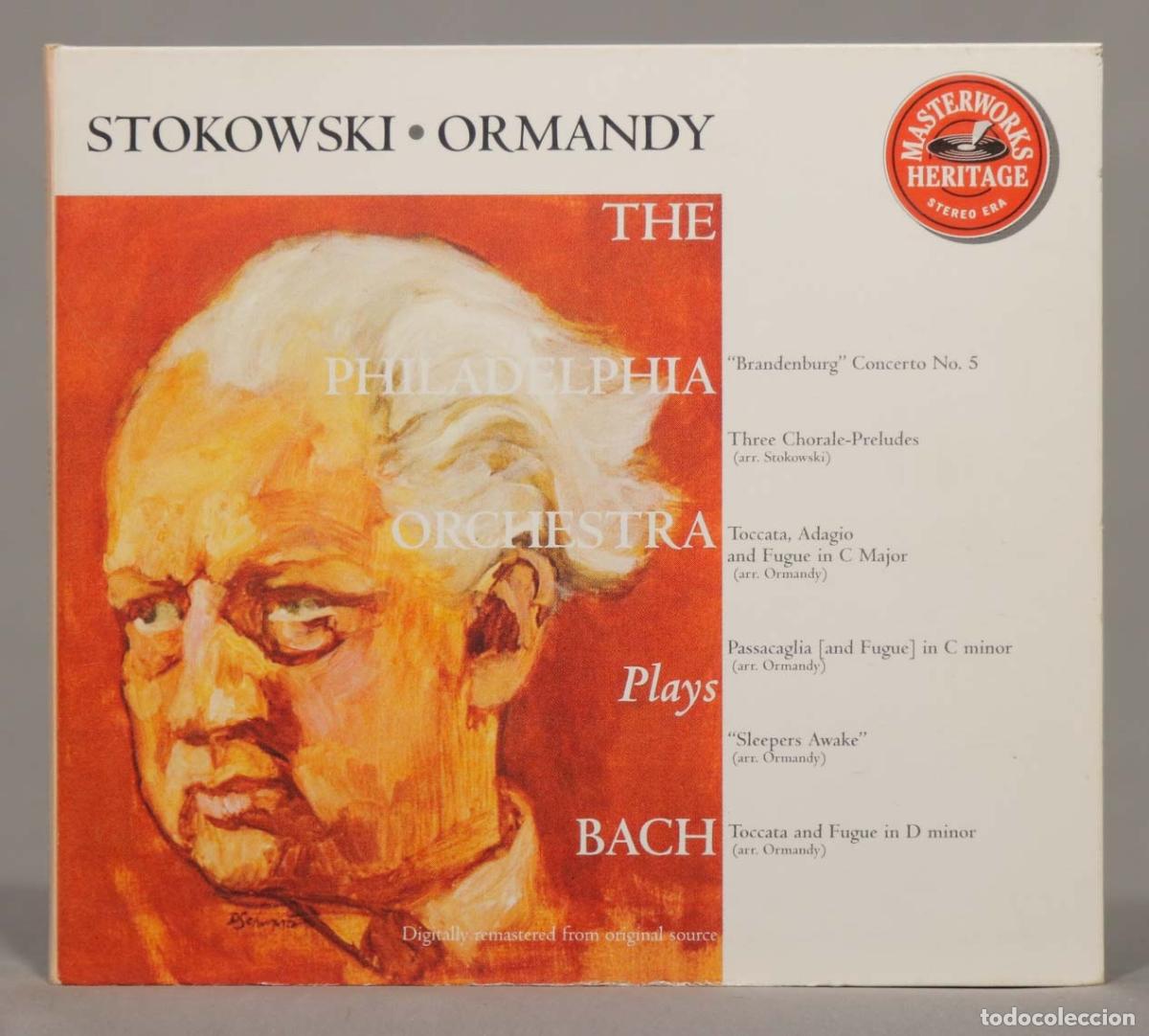 CDs de m&uacute;sica: 2 CD. The Philadelphia Orchestra Plays Bach. ORMANDY. STOKOWSKI - Foto 1