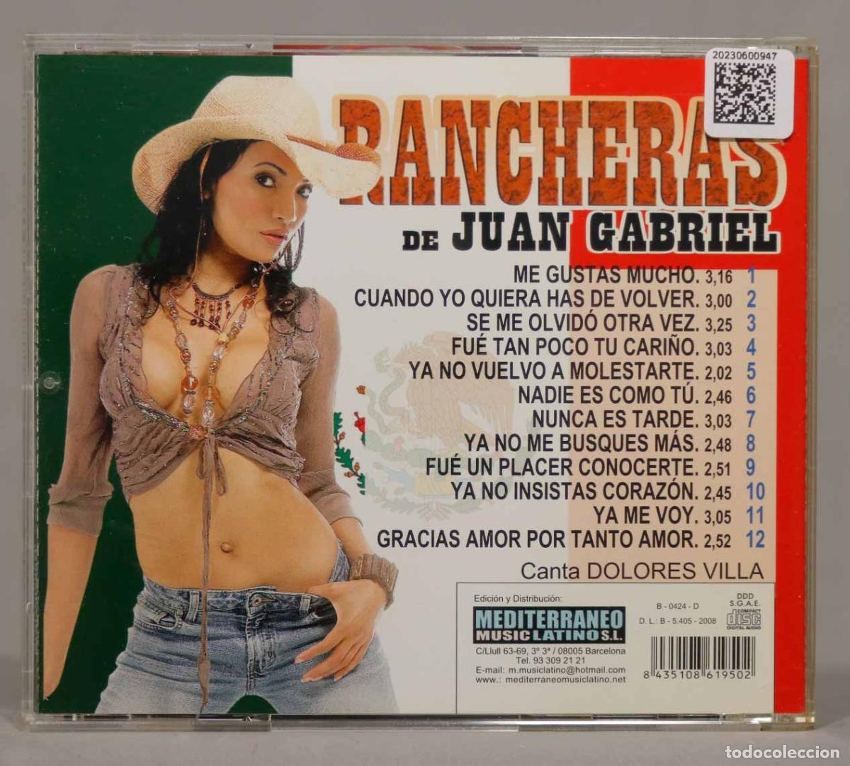 CDs de m&uacute;sica: CD. RANCHERAS. JUAN GABRIEL - Foto 2