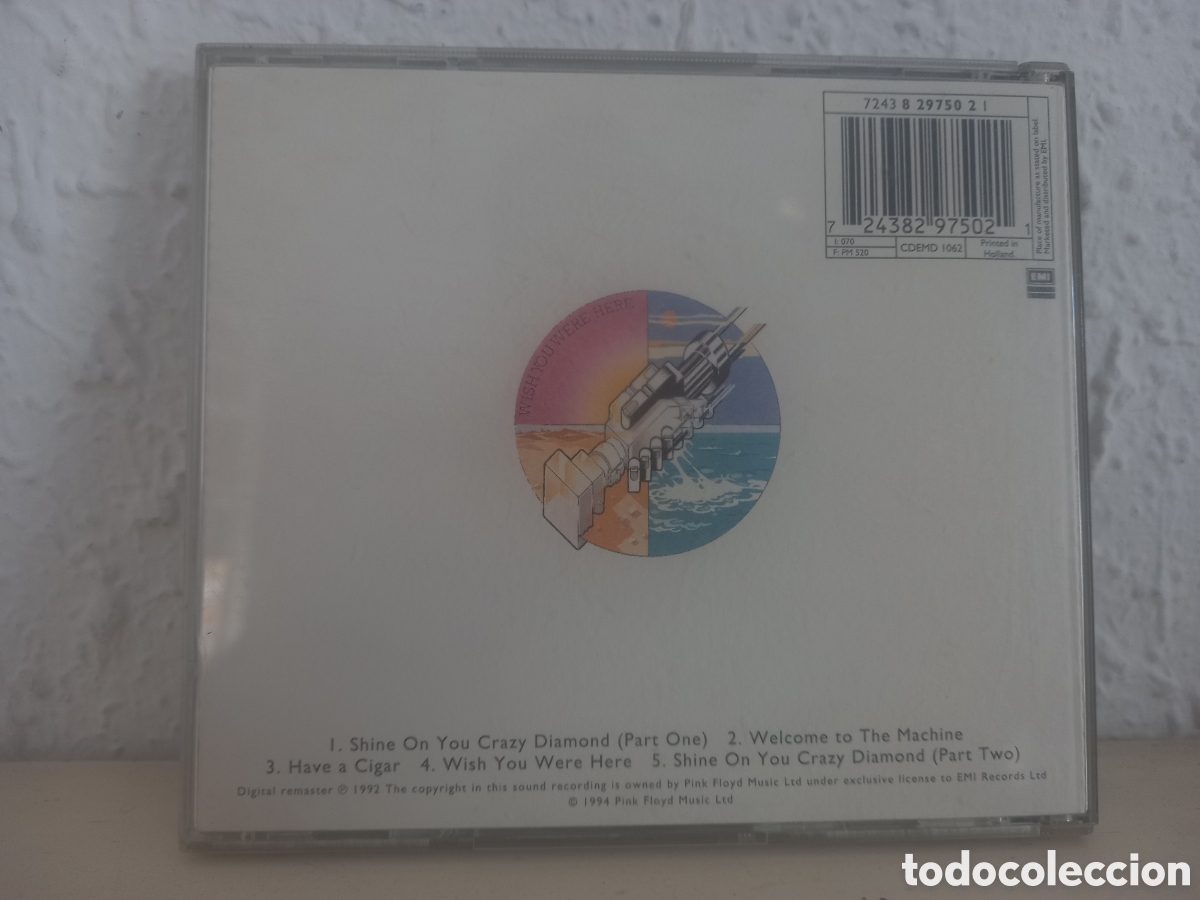 CDs de m&uacute;sica: CD PINK FLOYD. Whish you were here - Foto 2