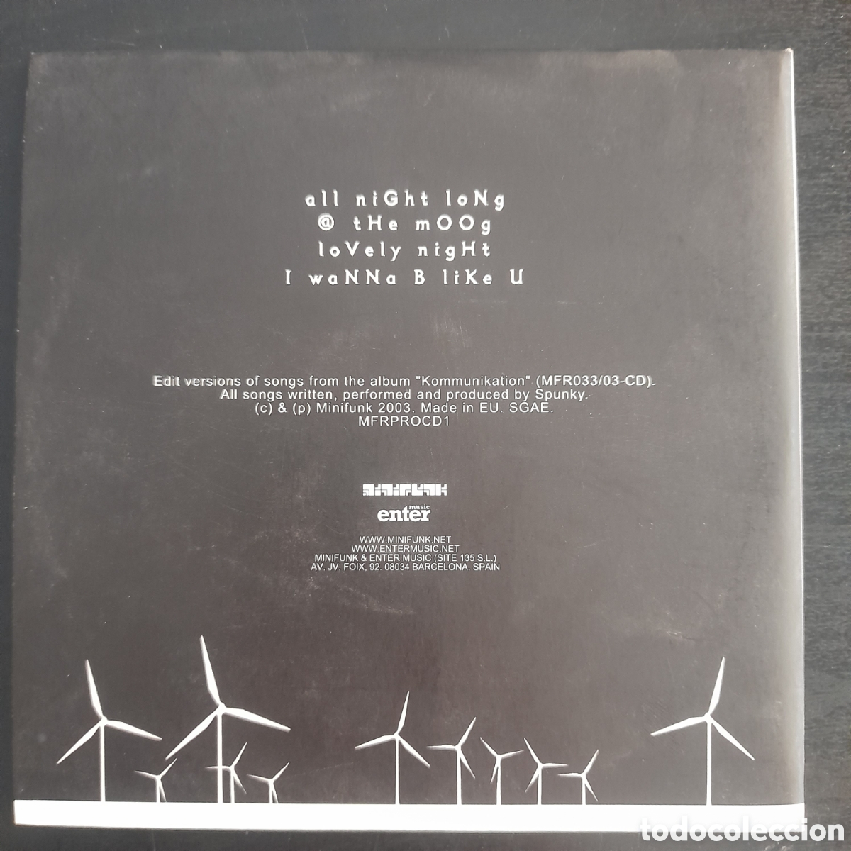 CDs de m&uacute;sica: Spunky &ndash; Kommunikation. 2003. CD, Promo - Foto 2