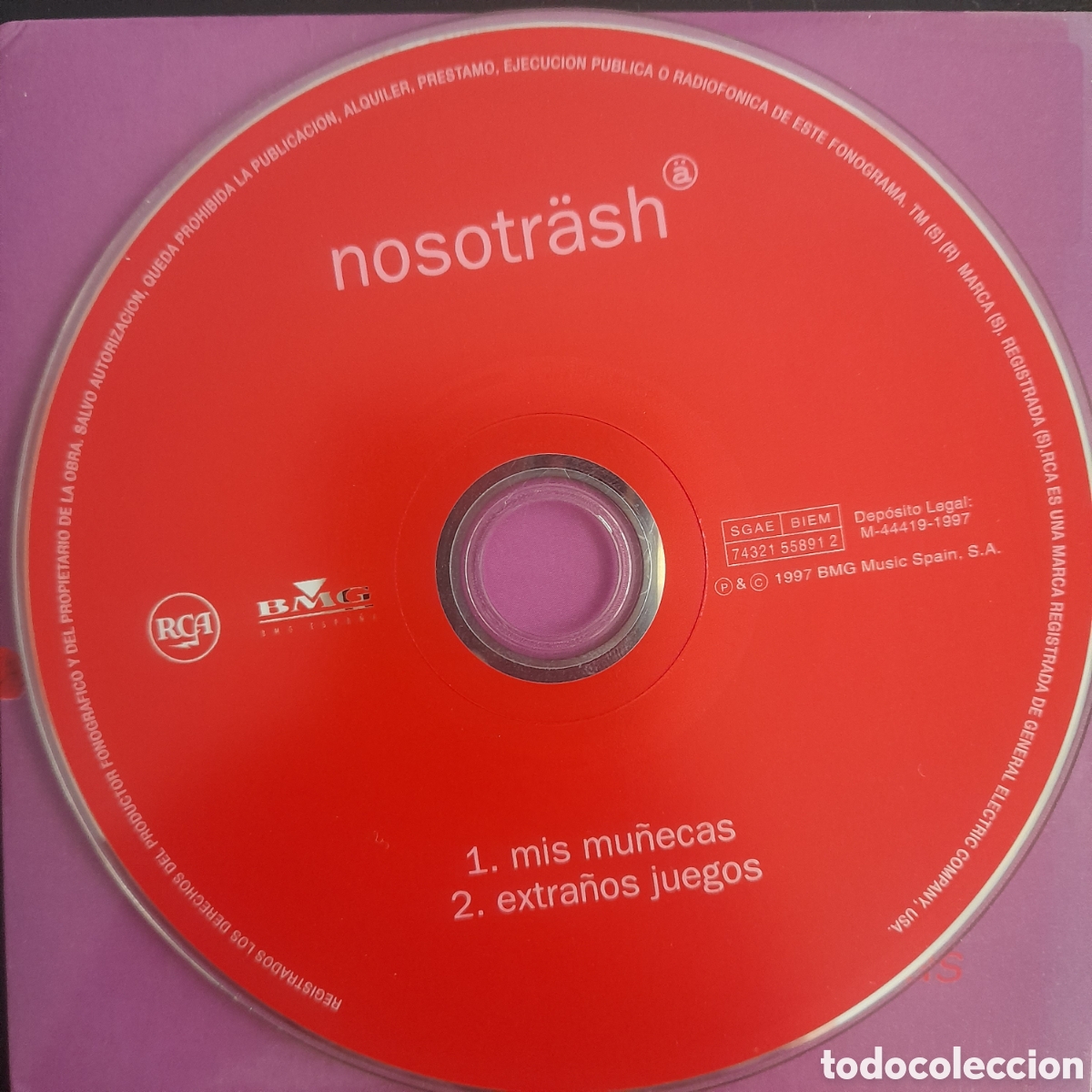 CDs de m&uacute;sica: Nosotr&auml;sh &ndash; Mis Mu&ntilde;ecas. 1997. CD, Single - Foto 3