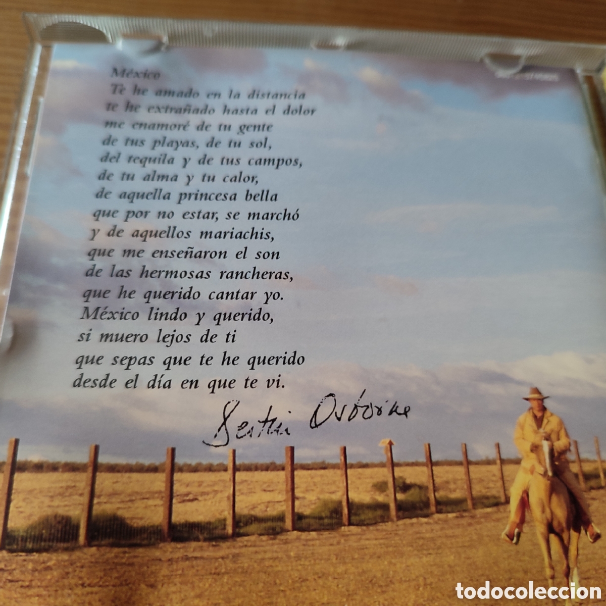 CDs de m&uacute;sica: Cd de Bert&iacute;n Osborne &rdquo; Sabor A M&eacute;xico &rdquo; - Foto 3