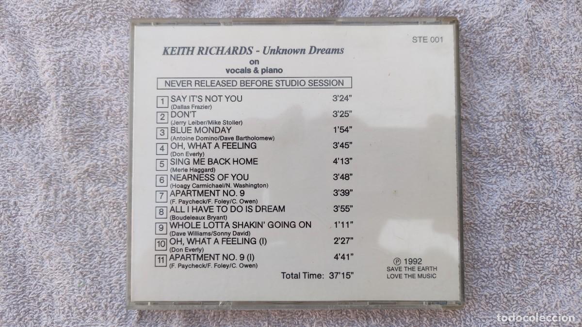 CDs de m&uacute;sica: KEITH RICHARDS - UNKNOWN DREAMS - CD - RARO - Foto 3