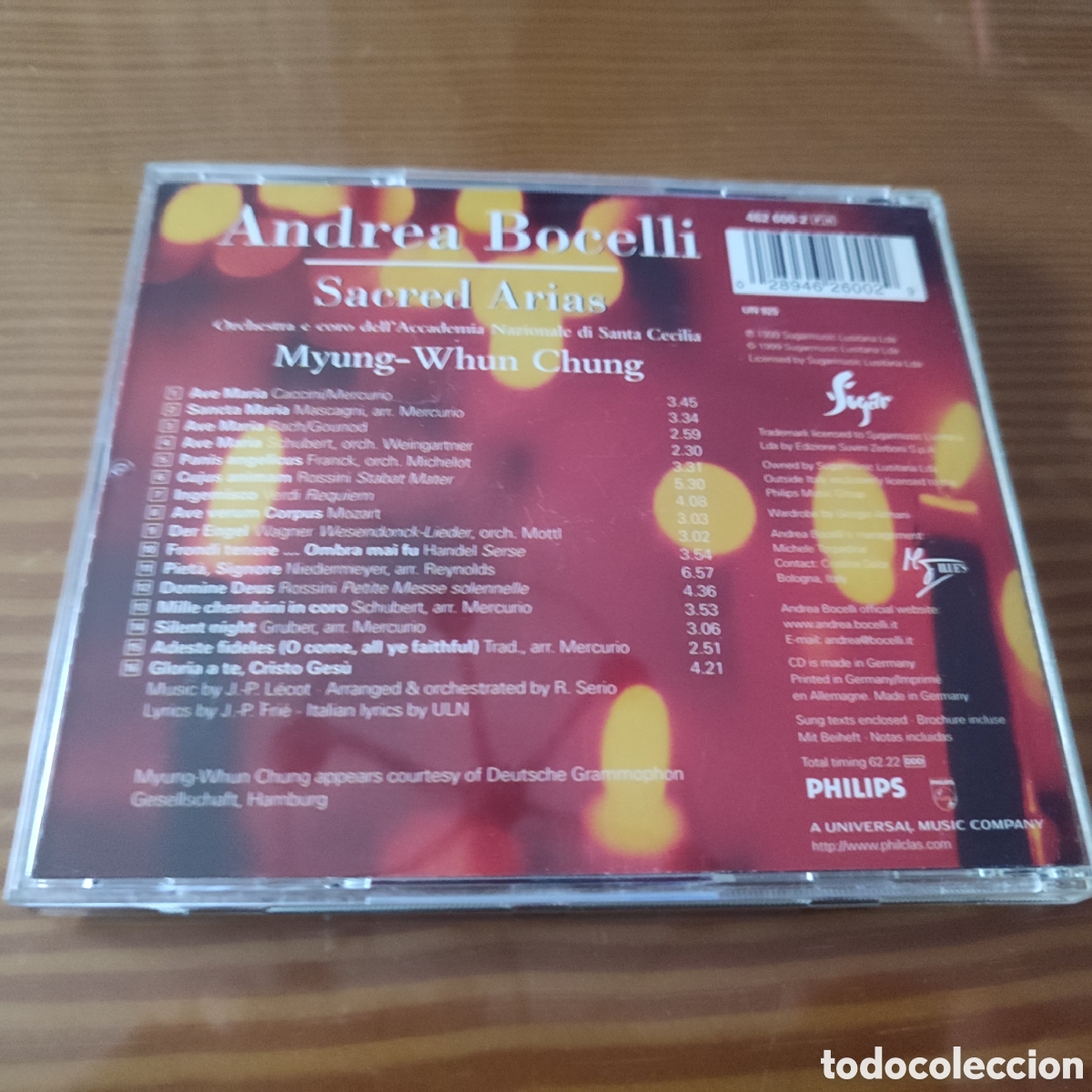 CDs de m&uacute;sica: Cd de Andrea Bocelli &rdquo; Sacred Arias &rdquo; - Foto 4