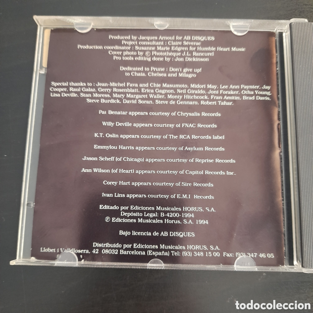 CDs de m&uacute;sica: Edith Piaf Tribute. CD, Compilation 1994 Espa&ntilde;a - Foto 3