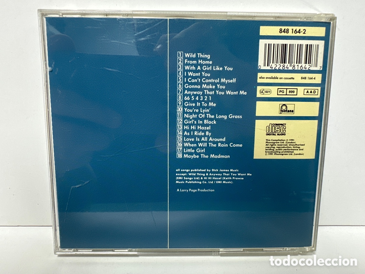 CDs de m&uacute;sica: The Troggs - Hit Single Anthology (CD, Comp) - Foto 2