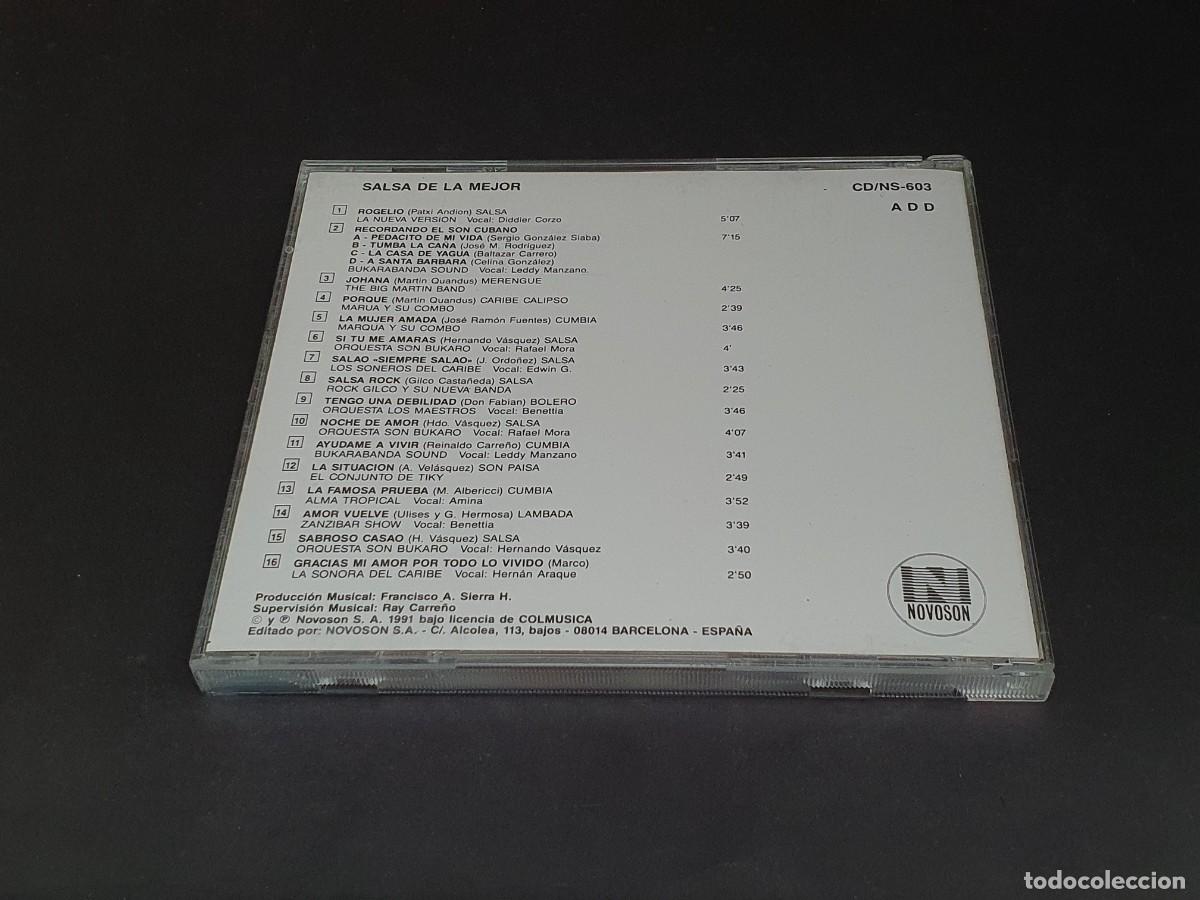 CDs de m&uacute;sica: CD SALSA DE LA MEJOR - VARIOS INTERPRETES - 1991 - Foto 3