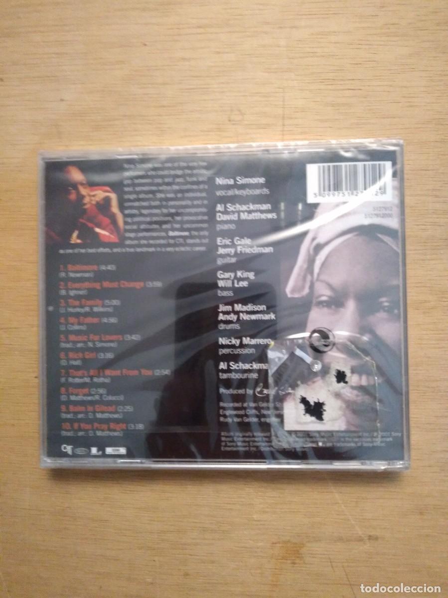 CDs de m&uacute;sica: Nina Simone - Baltimore - Cd Nuevo Precintado - - Foto 2