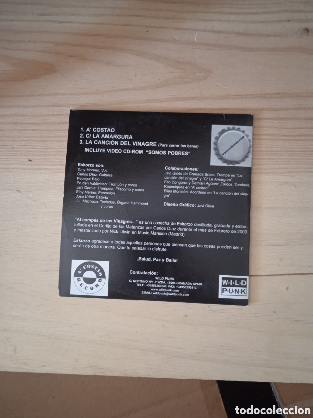 CDs de m&uacute;sica: Eskorzo Al comp&aacute;s de los vinagres - Foto 2