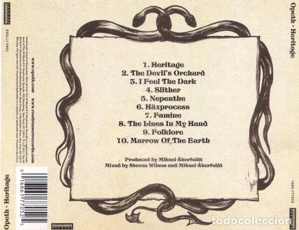 CDs de m&uacute;sica: OPETH - HERITAGE - Foto 2
