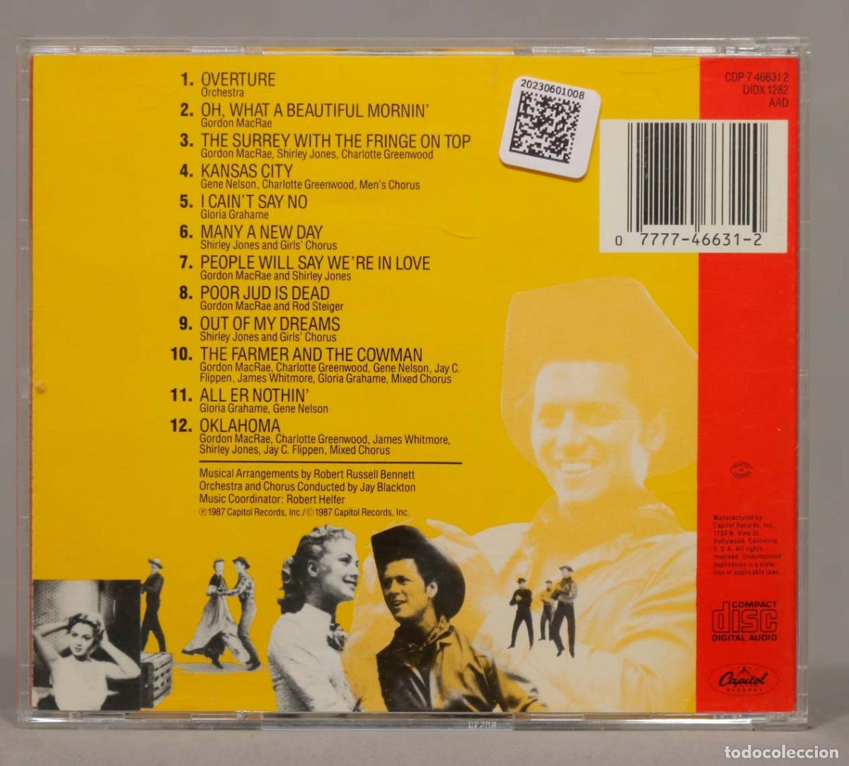 CDs de m&uacute;sica: D. Rodgers And Hammerstein &ndash; Oklahoma! - Foto 2