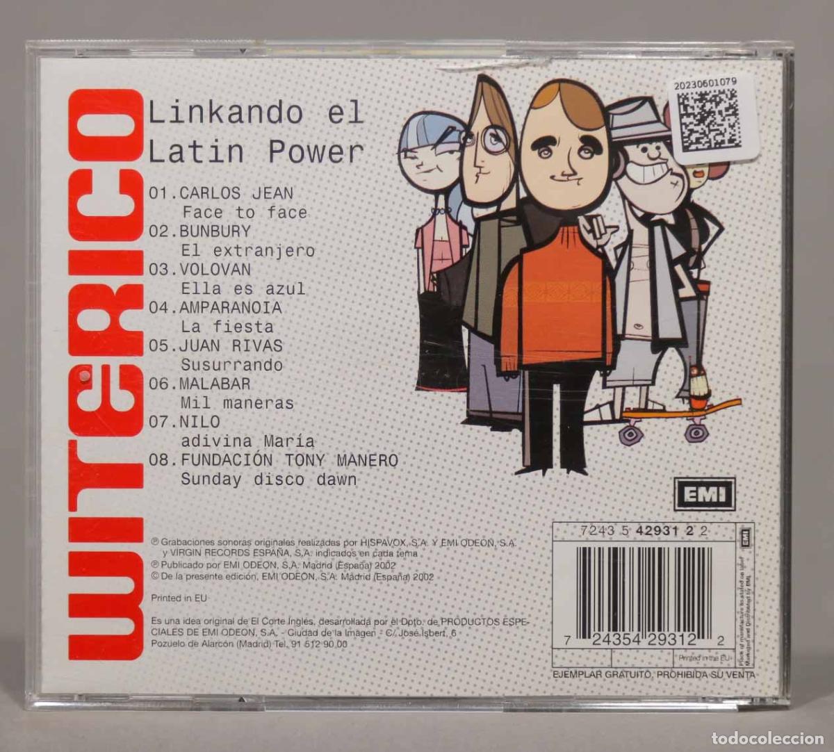 CDs de m&uacute;sica: CD. Witerico Linkando El Latin Power - Foto 2