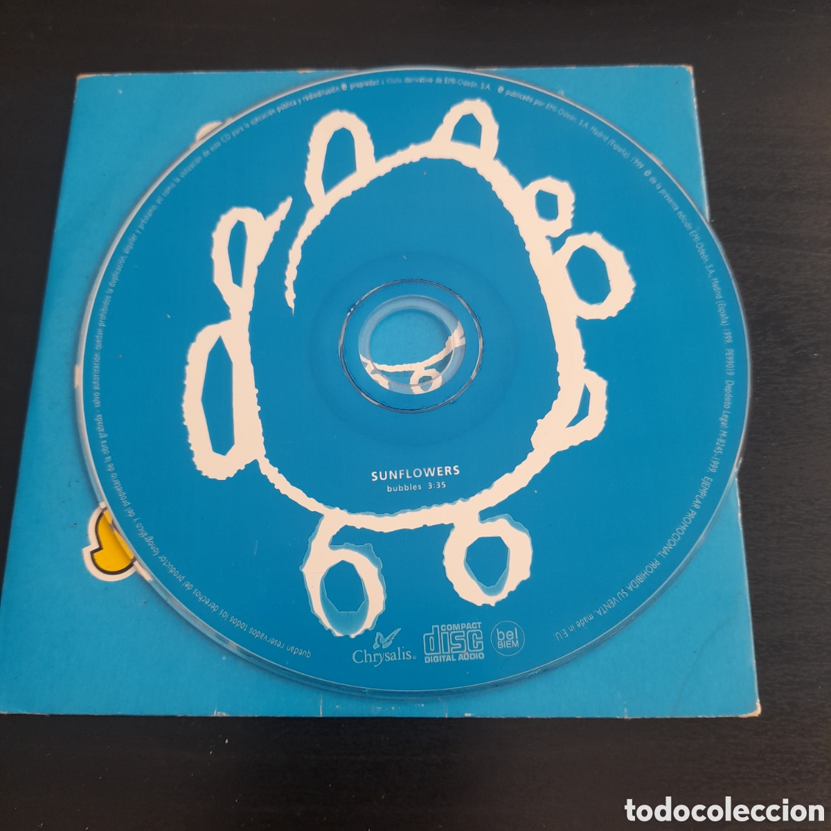 CDs de m&uacute;sica: Sunflowers &ndash; Bubbles. CD, Single, Promo 1999 Espa&ntilde;a - Foto 3