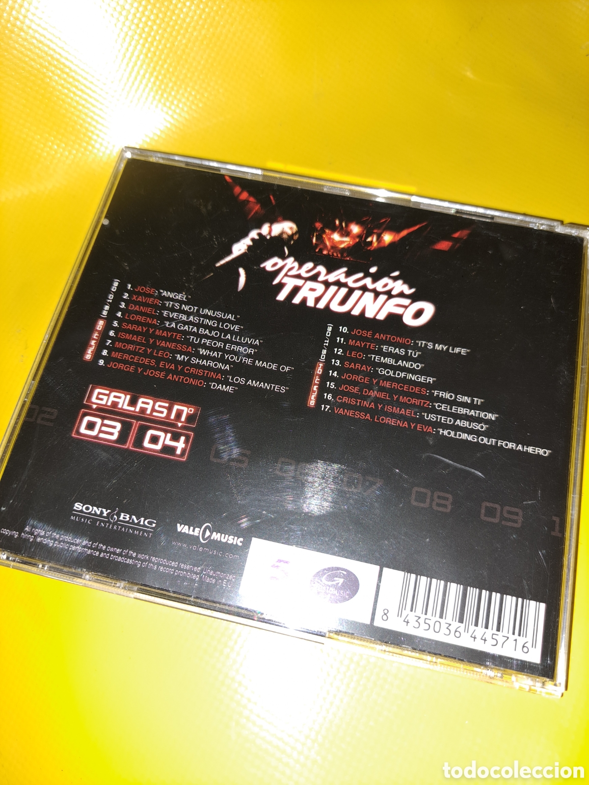 CDs de m&uacute;sica: CD OPERACI&Oacute;N TRIUNFO 2006 GALAS 3 Y 4 - Foto 3