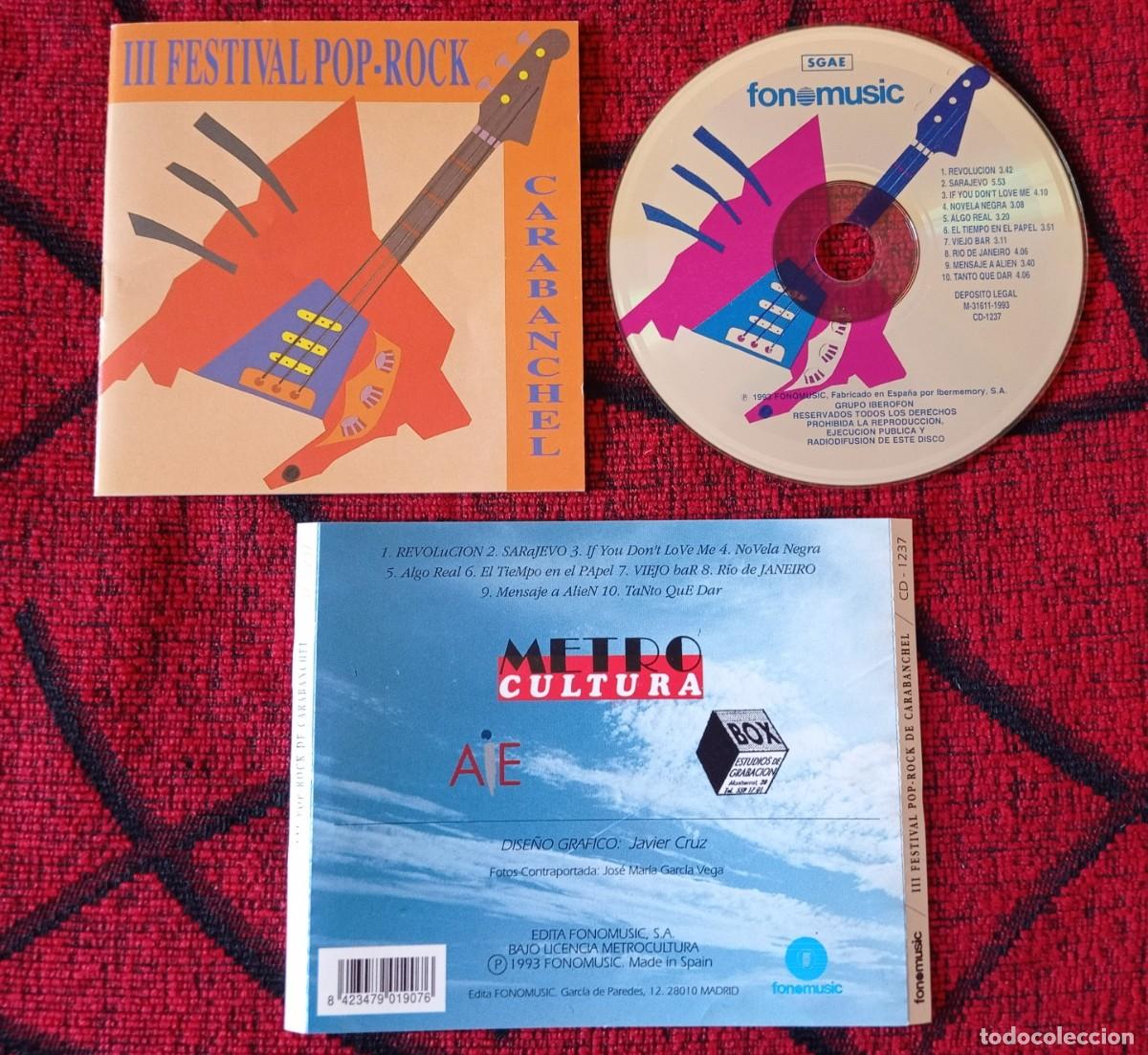 CDs de m&uacute;sica: III FESTIVAL POP ROCK CARABANCHEL CD ORIGINAL