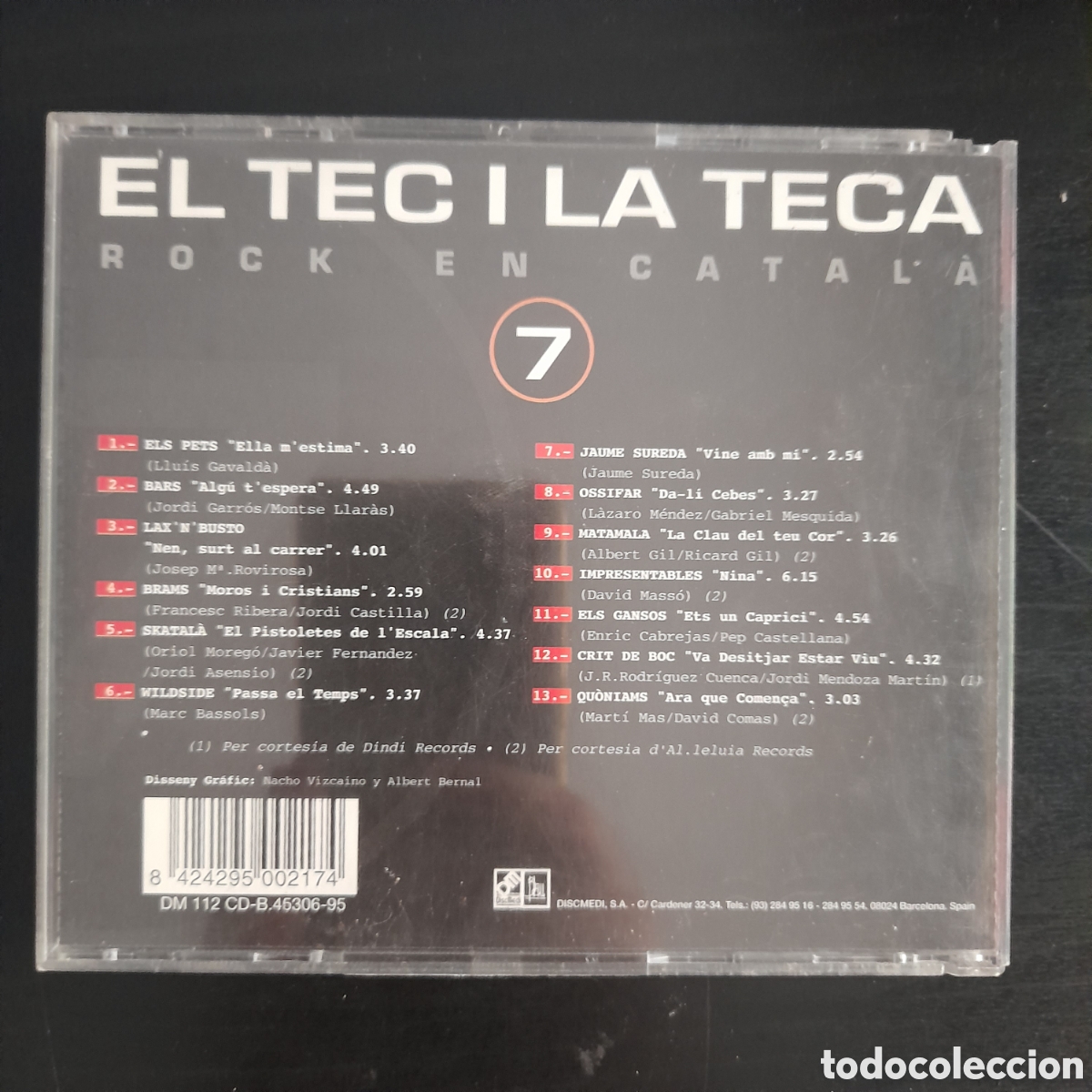 CDs de m&uacute;sica: El Tec I La Teca 7 rock en catal&agrave; 1995 - Foto 4