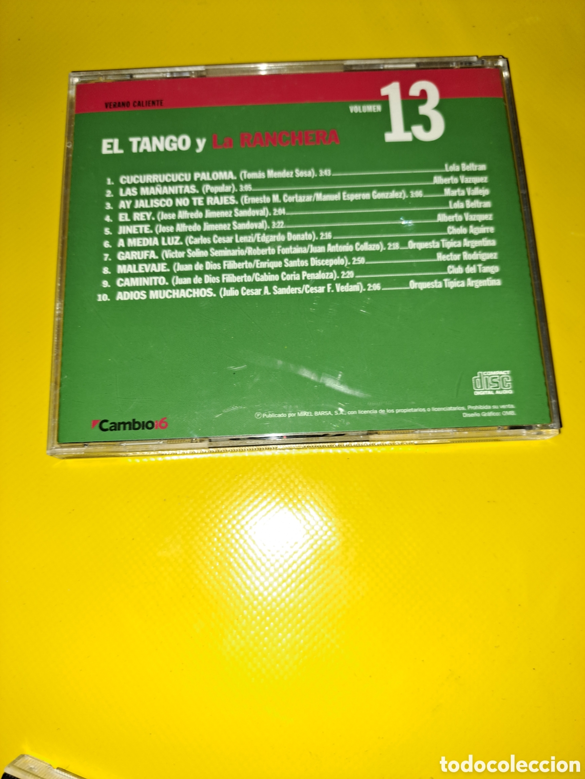 CDs de m&uacute;sica: CD EL TANGO Y LA RANCHERA - Foto 2
