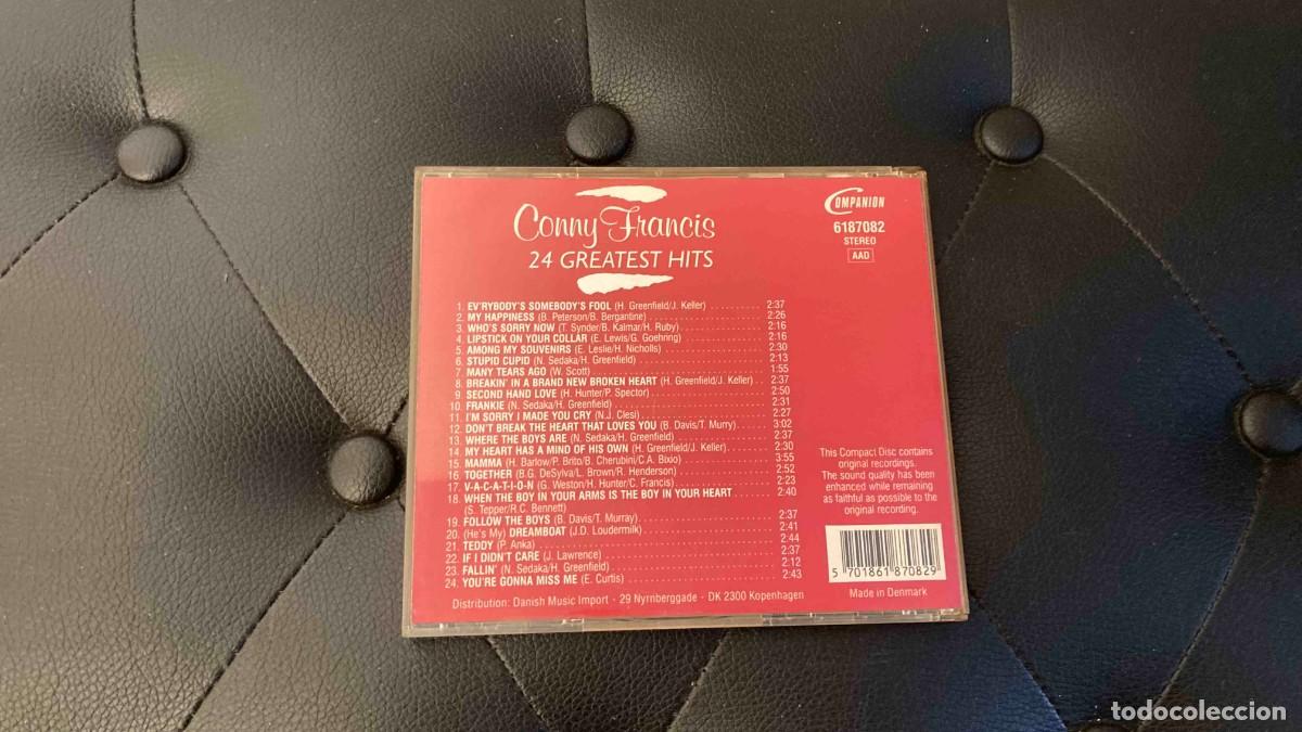 CDs de m&uacute;sica: CD. Connie Francis. 24 Greatest hits - Foto 2