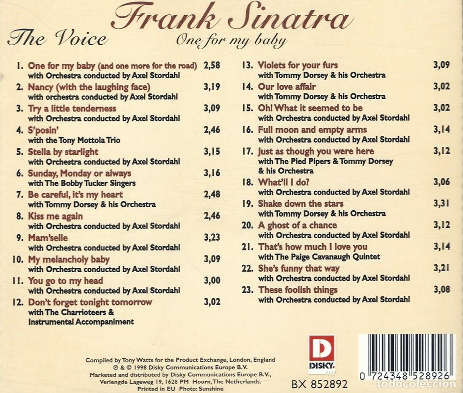CDs de m&uacute;sica: FRANK SINATRA &uml;THE VOICE&uml; (CD) - Foto 2
