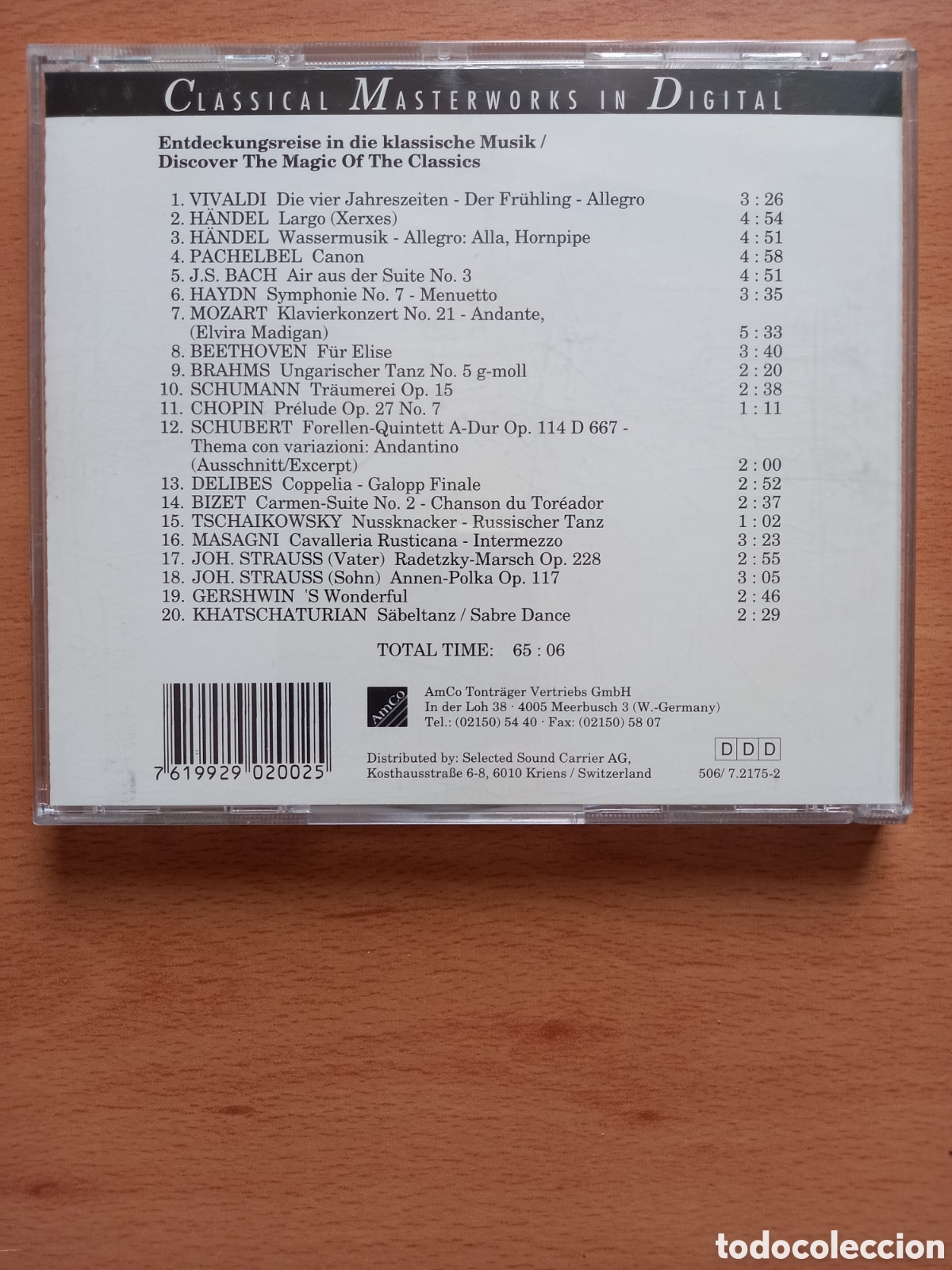 CDs de m&uacute;sica: &rdquo;CLASSICAL MASTERWORKS IN DIGITAL&rdquo; CD 1990 - Foto 3