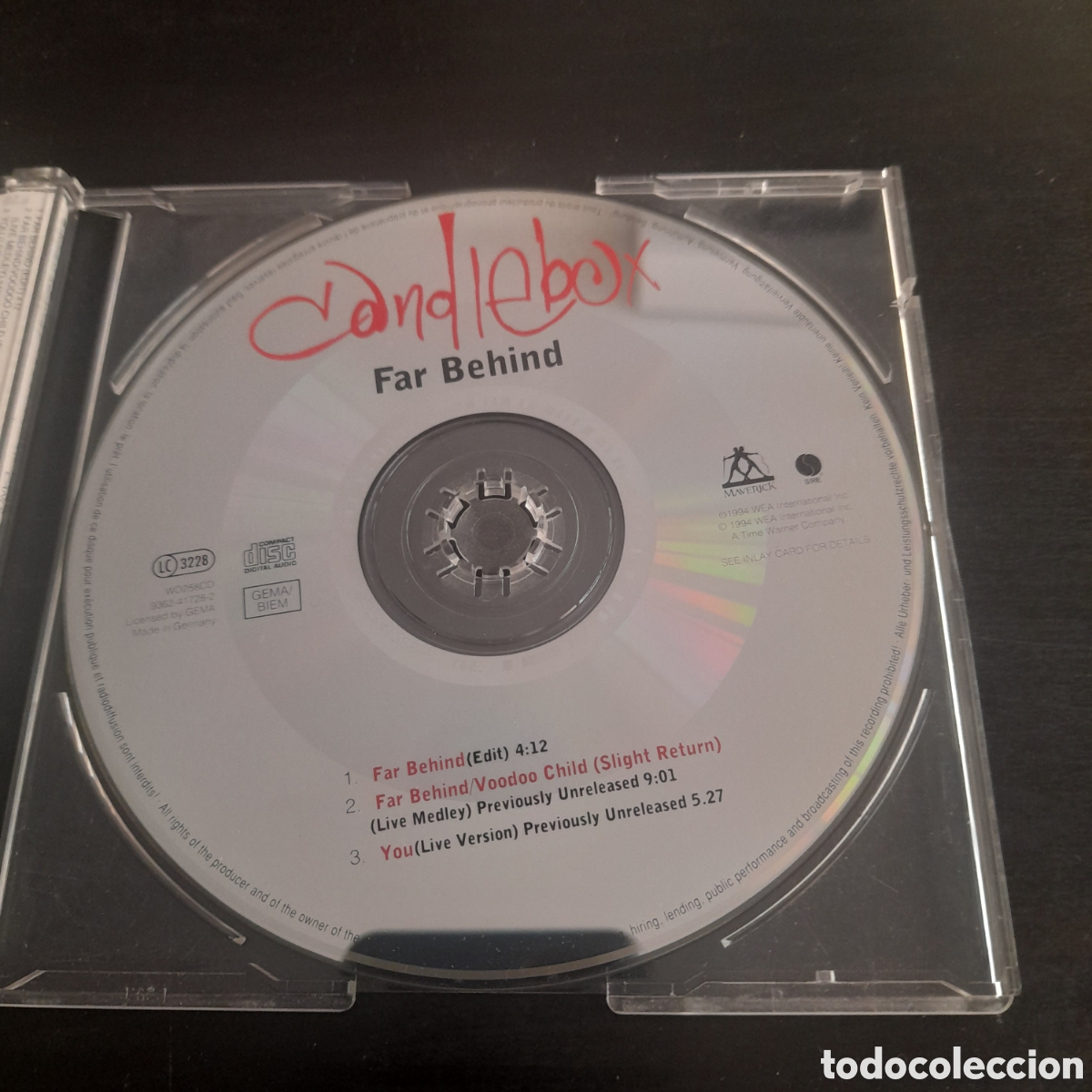 CDs de m&uacute;sica: Candlebox &ndash; Far Behind. CD, Single 1994 Europa - Foto 2