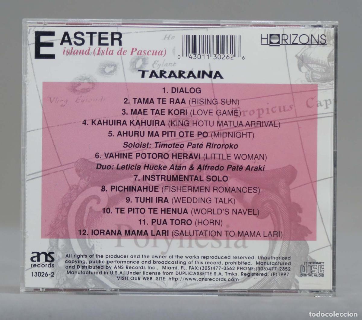 CDs de m&uacute;sica: CD. Tararaina &ndash; Easter Island (Isla de Pascua) - Foto 2