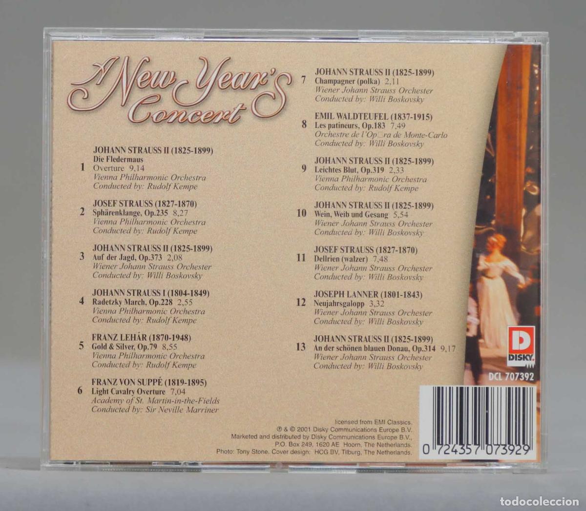 CDs de m&uacute;sica: CD. NEW YEARS CONCERT - Foto 2