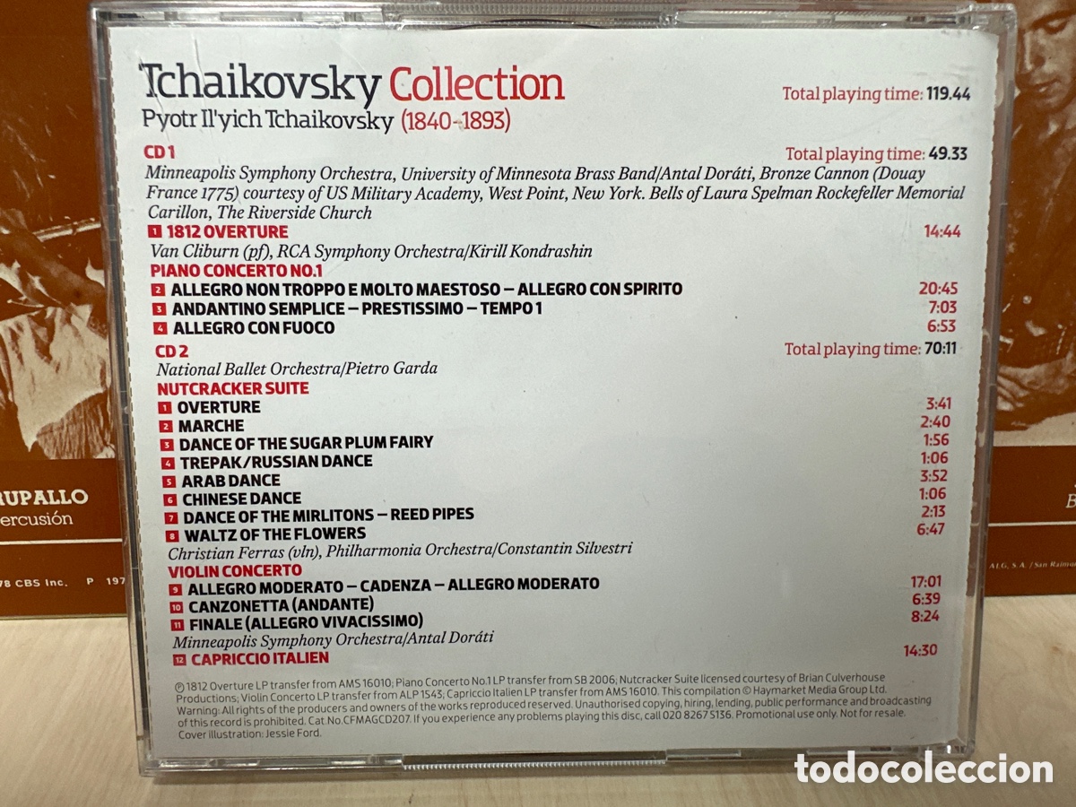 CDs de m&uacute;sica: Tchaikovsky Collection - Legendary Recordings (2xCD, Comp) - Foto 2