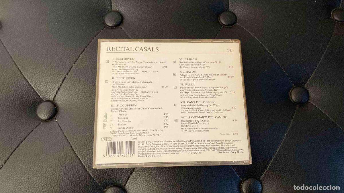 CDs de m&uacute;sica: 2 CDS. Pau Casals - Foto 4
