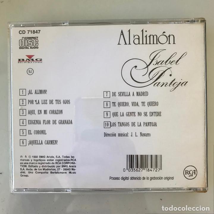 CDs de m&uacute;sica: Isabel Pantoja. Alalim&oacute;n. - Foto 2