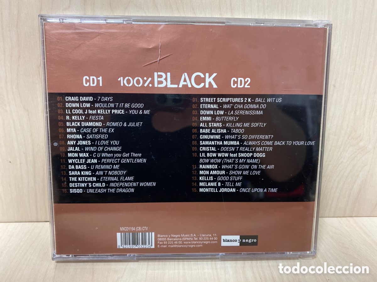 CDs de m&uacute;sica: 100% Black Quinto Volumen (2xCD, Comp) - Foto 2
