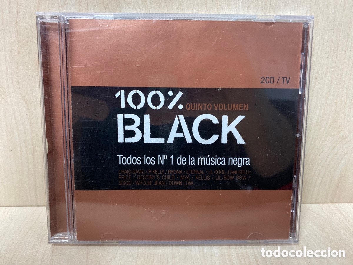 CDs de m&uacute;sica: 100% Black Quinto Volumen (2xCD, Comp) - Foto 1
