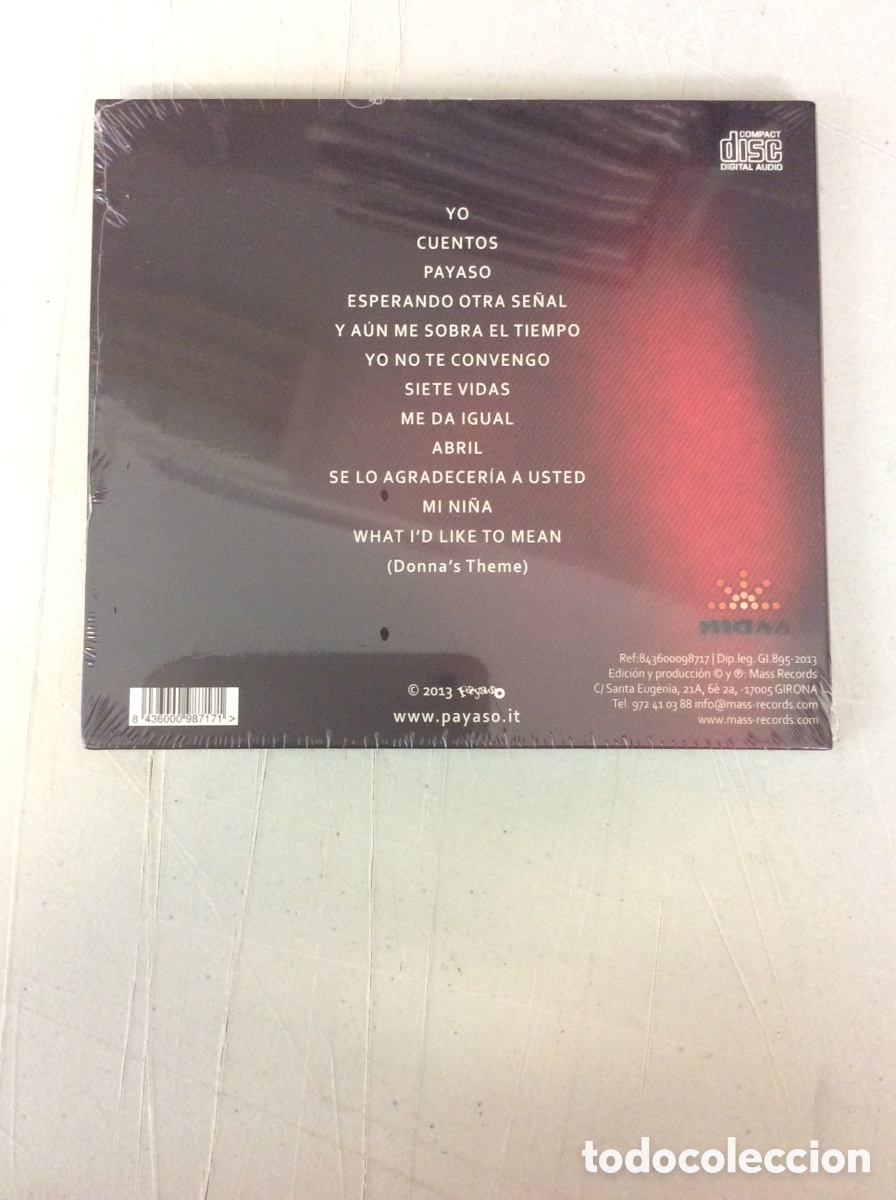 CDs de m&uacute;sica: Payaso. Me da igual. Precinto sin abrir. - Foto 2