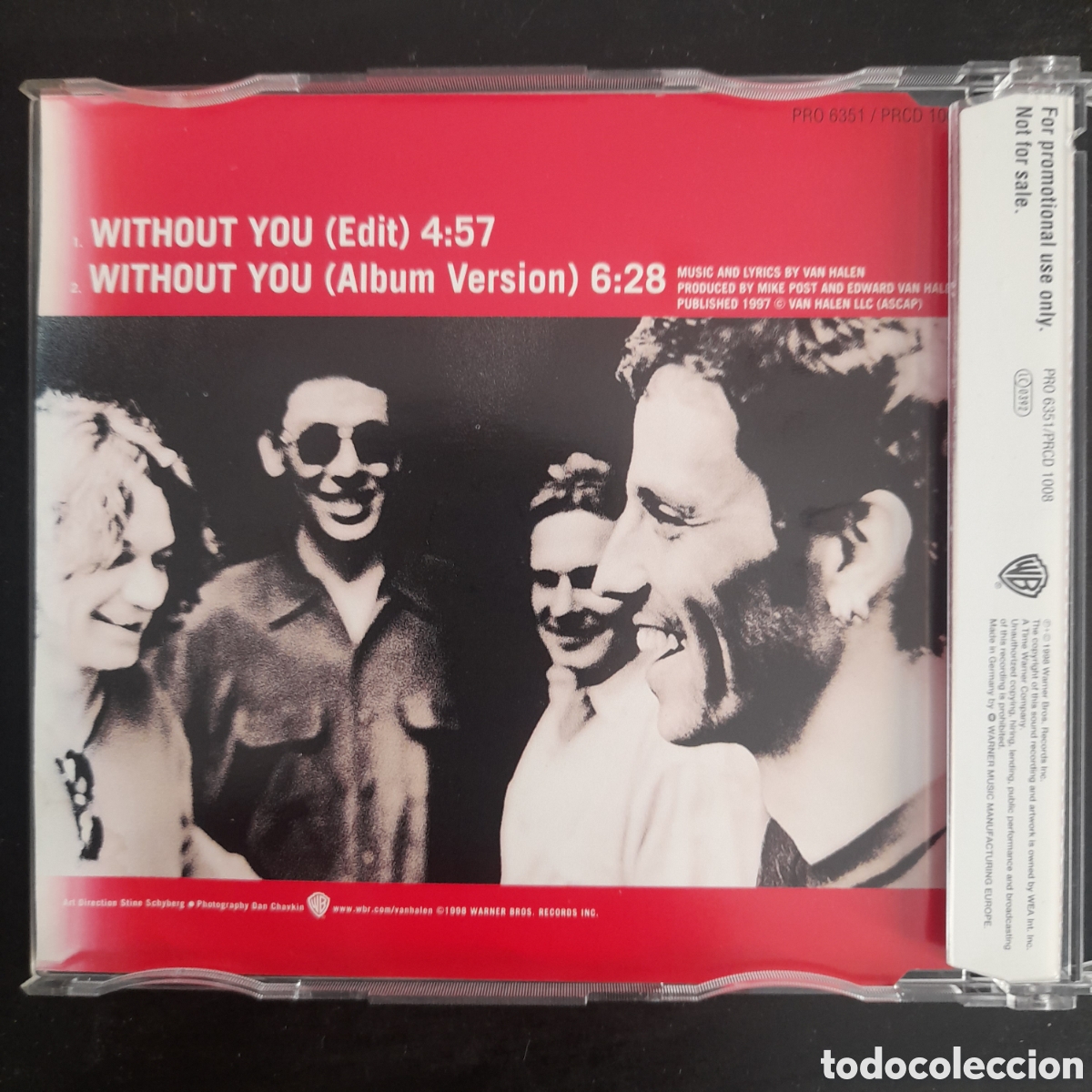 CDs de m&uacute;sica: Van Halen &ndash; Without You. 1998.CD, Single, Promo - Foto 2