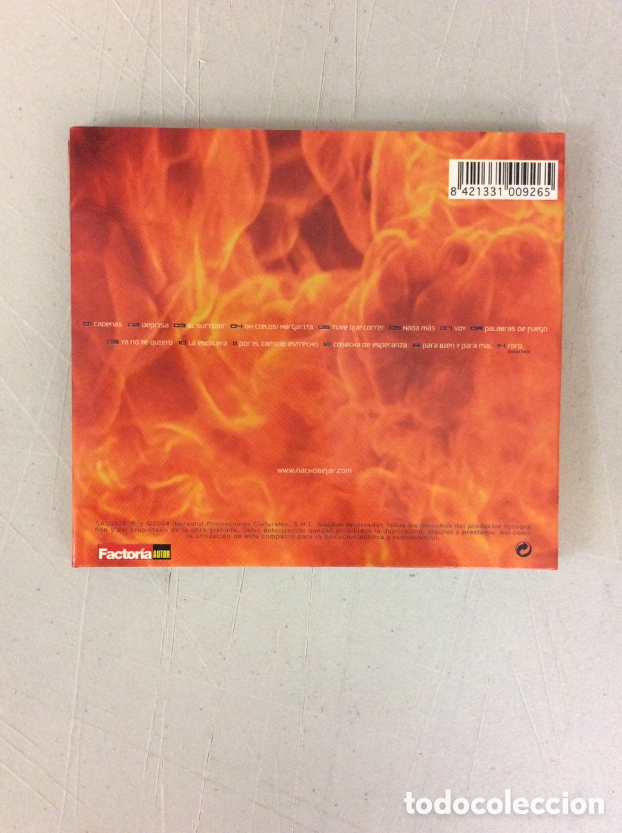 CDs de m&uacute;sica: Nacho Bejar. Donante de coraz&oacute;n. - Foto 2