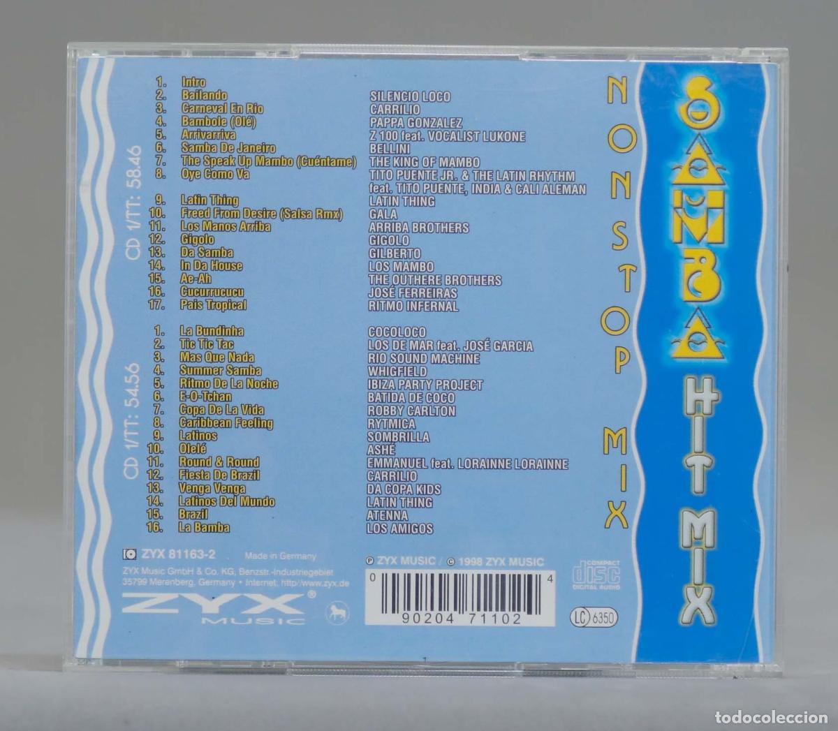 CDs de m&uacute;sica: 2 CD. Various &ndash; Samba Hit Mix (Nonstop Mix) - Foto 2