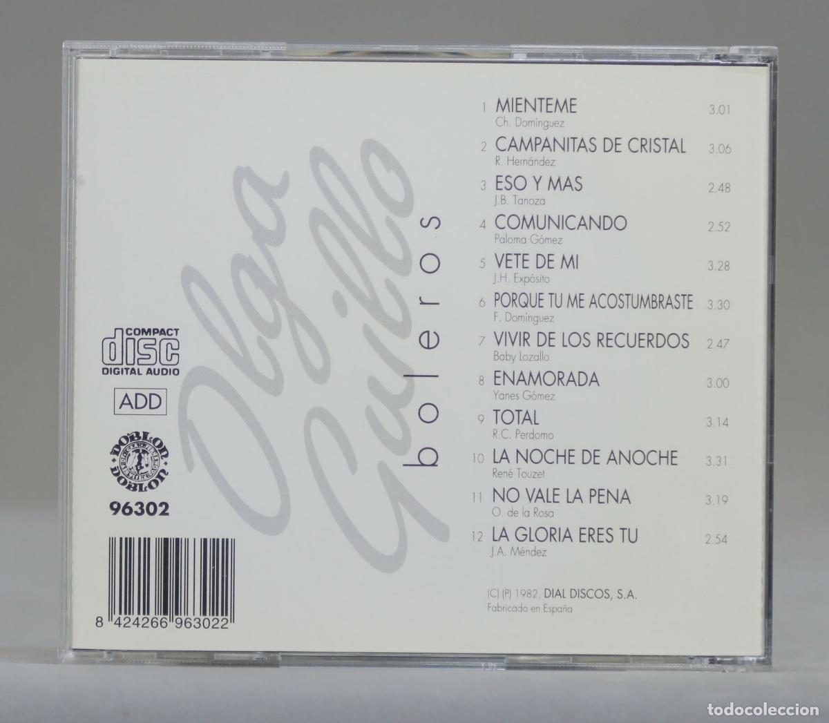 CDs de m&uacute;sica: CD. OLGA GUILLOT. BOLEROS - Foto 2