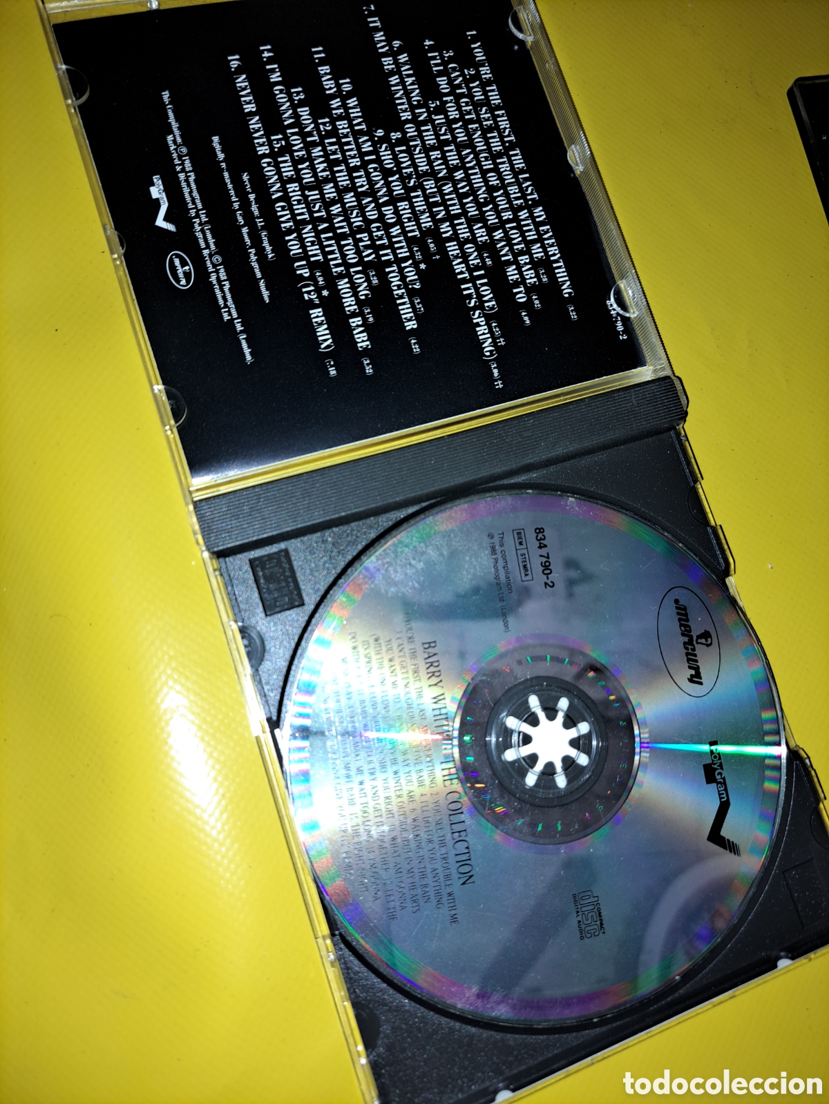 CDs de m&uacute;sica: CD BARRY WHITE, THE COLLECTION, 1988 - Foto 2