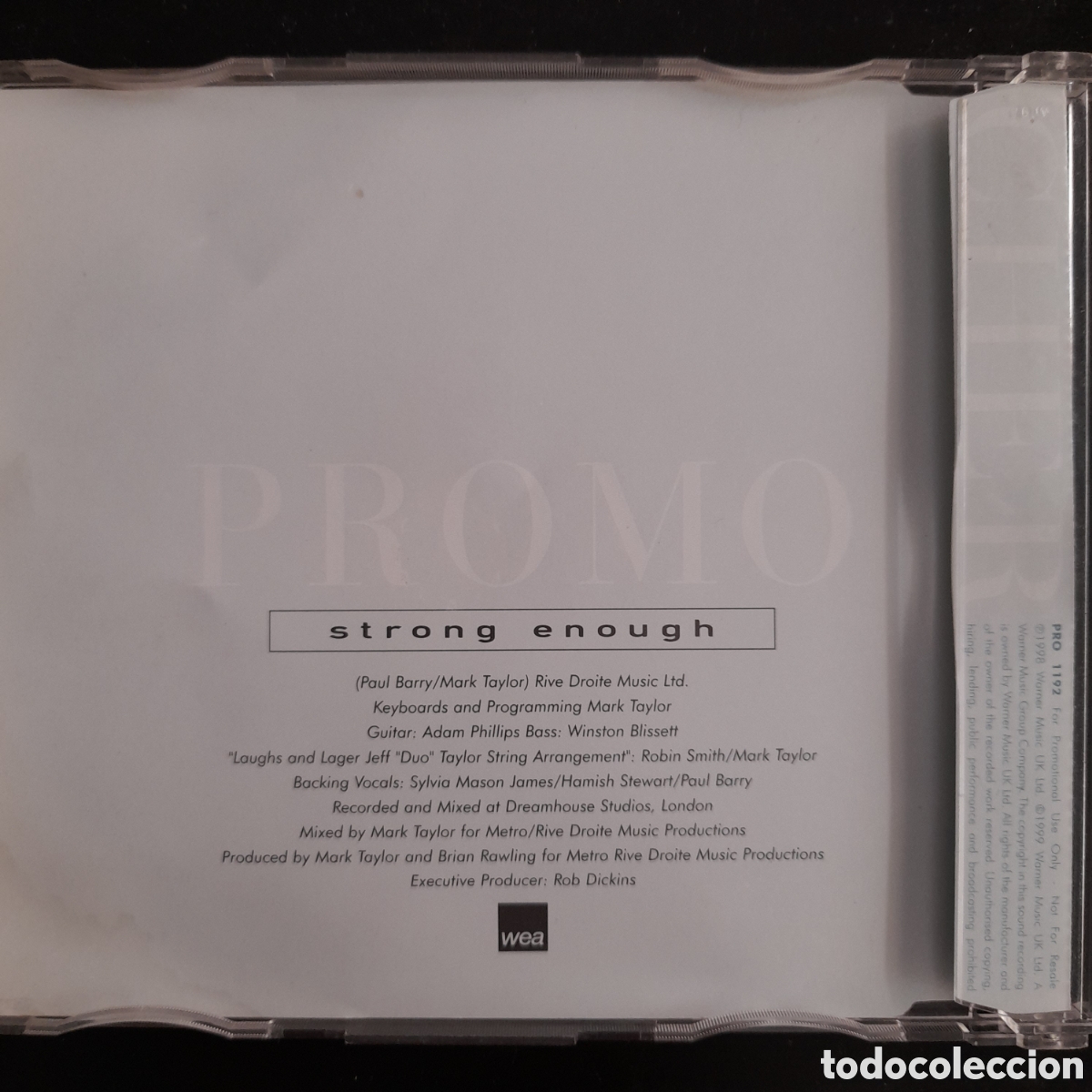 CDs de m&uacute;sica: Cher &ndash; Strong Enough. 1999, UK.CD, Single, Promo - Foto 2