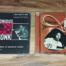CDs de Música: 2 CD THELONIUS MONK GENIUS OF MODERN MUSIC VOLUME 1 2
