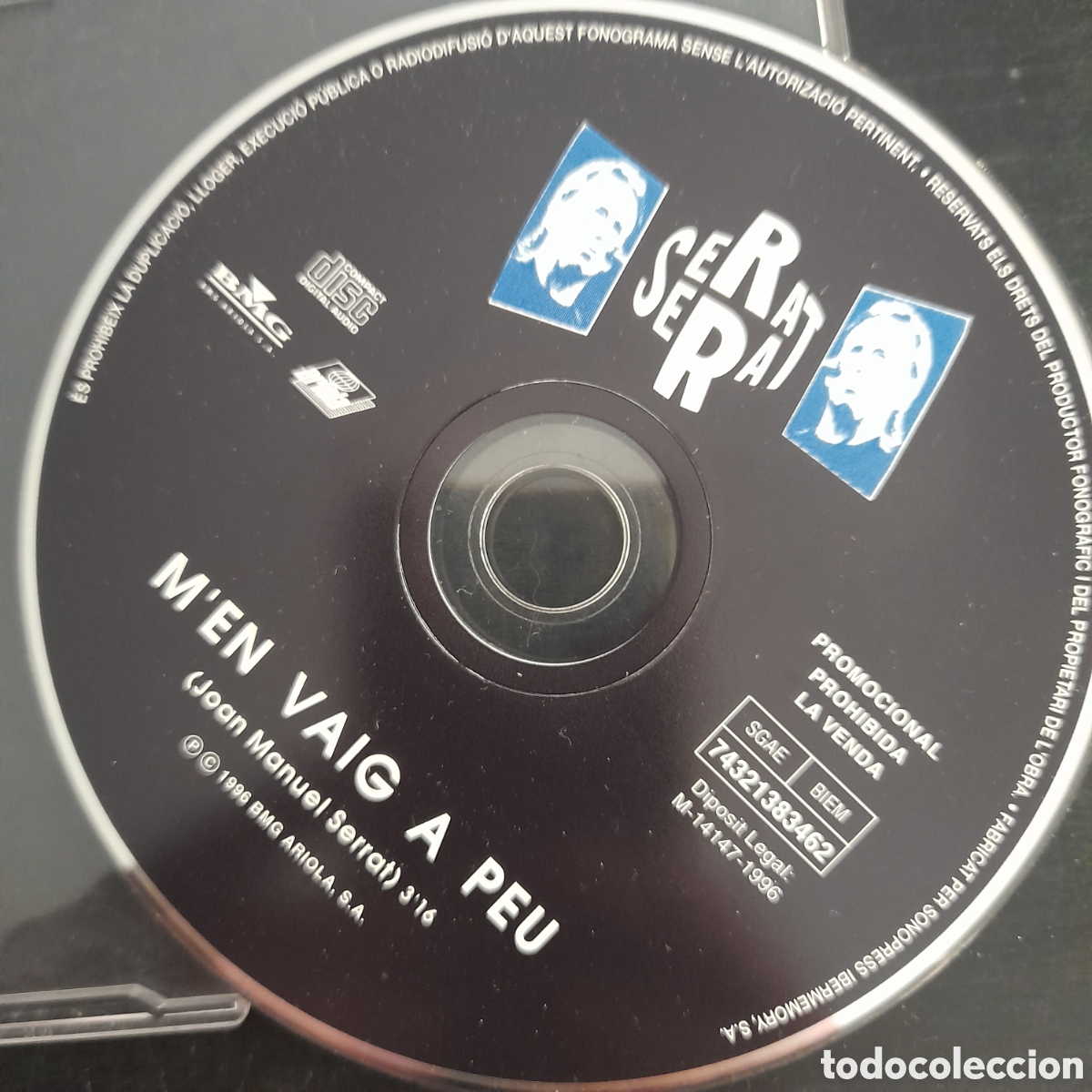 CDs de m&uacute;sica: Serrat &ndash; Men Vaig A Peu. 1996.CD, Single, Promo - Foto 1