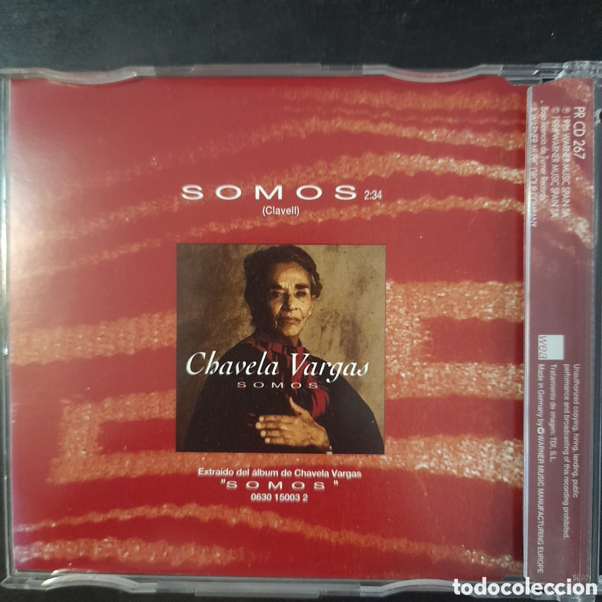 CDs de m&uacute;sica: Chavela Vargas &ndash; Somos. 1996. CD, Single, Promo - Foto 2