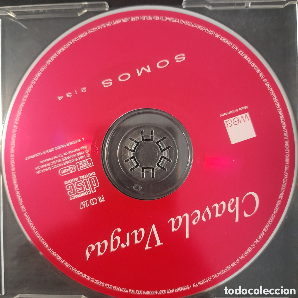 CDs de m&uacute;sica: Chavela Vargas &ndash; Somos. 1996. CD, Single, Promo - Foto 3