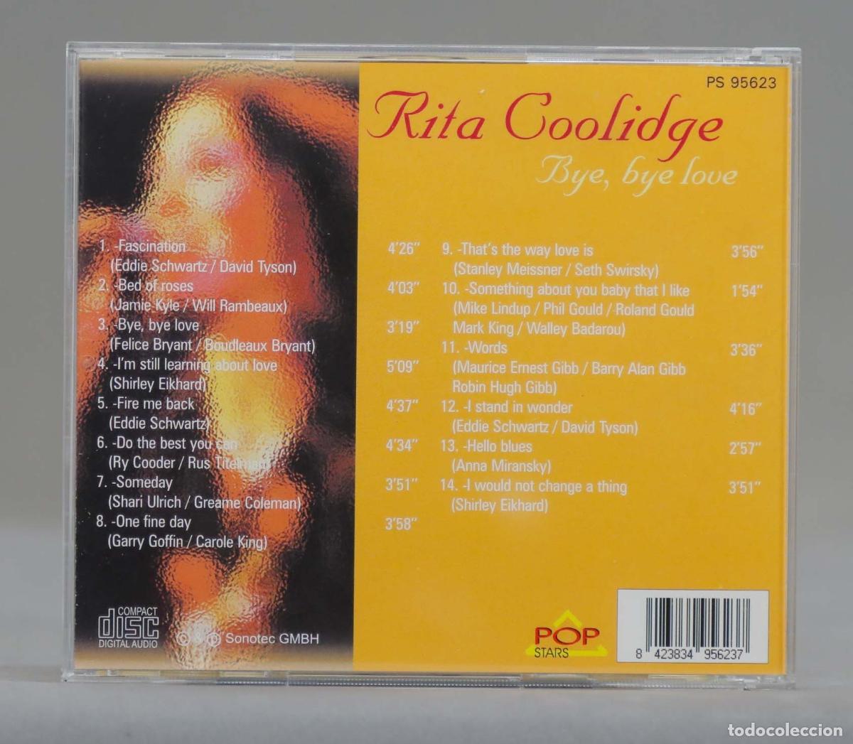 CDs de m&uacute;sica: CD. Rita Coolidge &ndash; Bye, Bye Love - Foto 2