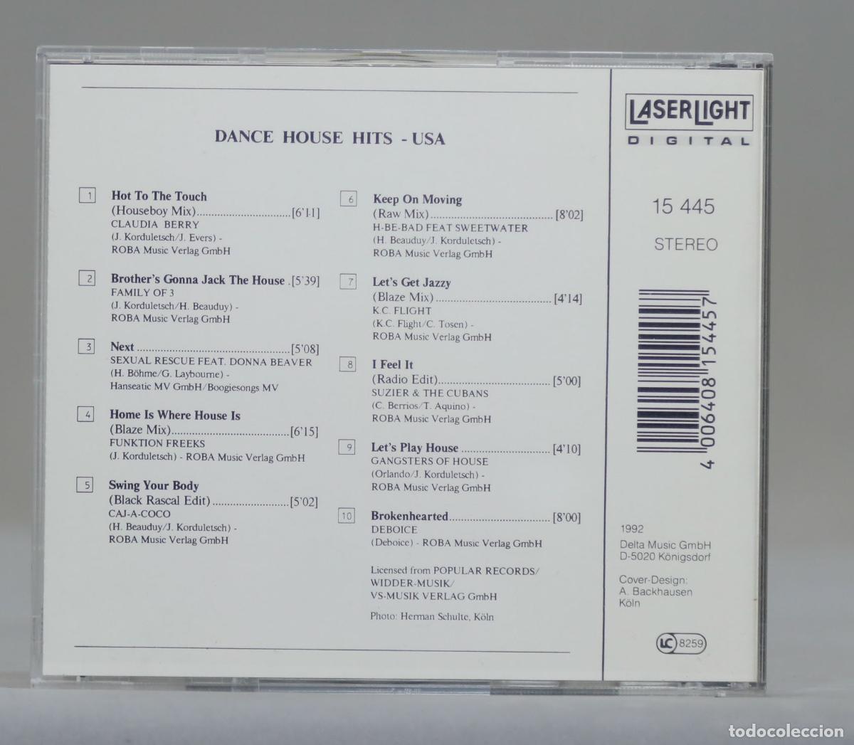 CDs de m&uacute;sica: CD. DANCE HOUSE HITS. USA - Foto 2