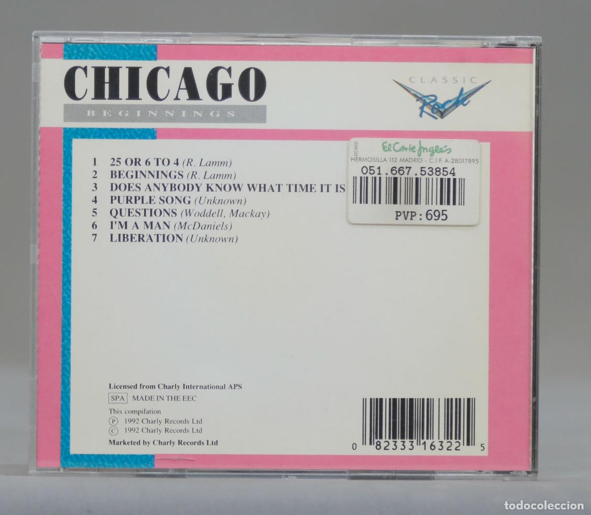 CDs de m&uacute;sica: CD. Chicago &ndash; Beginnings - Foto 2