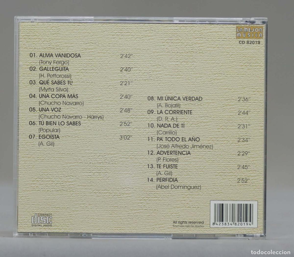 CDs de m&uacute;sica: CD. LOS PANCHOS. ALMA VANIDOSA - Foto 2